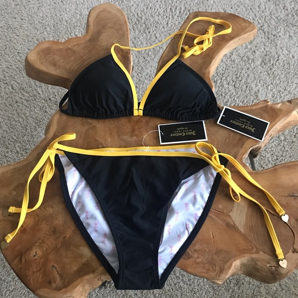 NWT JUICY COUTURE BLACK/ BIKINI SIZES XS, LG - Picture 5 of 8